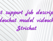 Chat support job description videochat model videochat Strichat