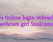 Info Online login videochat webcam girl Soulcams