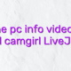 Online pc info videochat model camgirl LiveJasmin