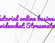 Tutorial online business videochat Streamate