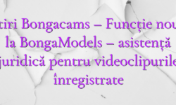 Stiri Bongacams – Funcție nouă la BongaModels – asistență juridică pentru videoclipurile înregistrate
