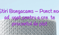 Stiri Bongacams – Punct nou adăugat pentru a crește procentul de plată