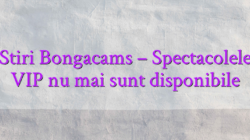 Stiri Bongacams – Spectacolele VIP nu mai sunt disponibile