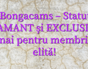 Stiri Bongacams – Statut nou DIAMANT și EXCLUSIV – numai pentru membrii de elită!