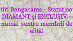 Stiri Bongacams – Statut nou DIAMANT și EXCLUSIV – numai pentru membrii de elită!